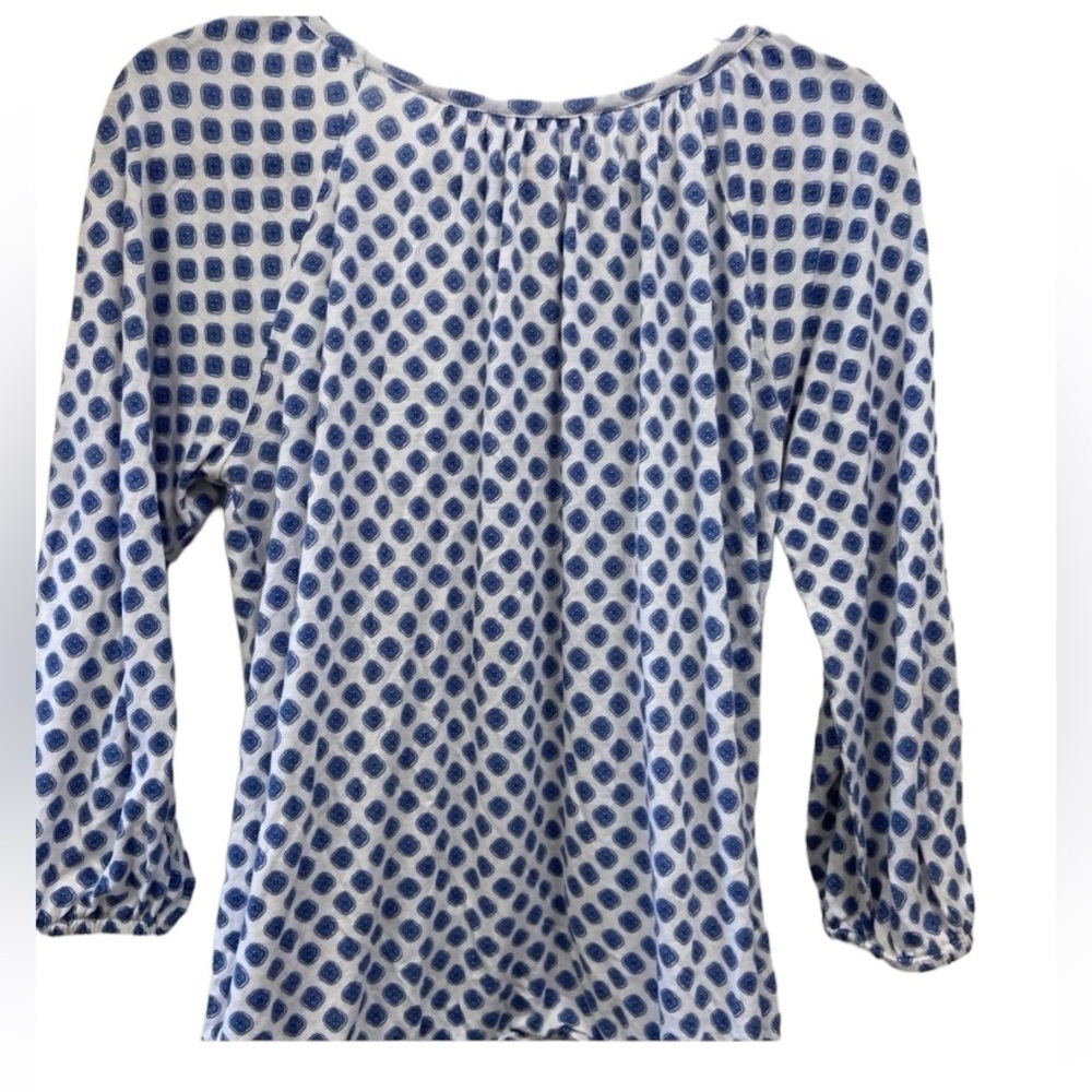 Michael Kors blue long sleeved blouse women size small - Picture 2 of 4